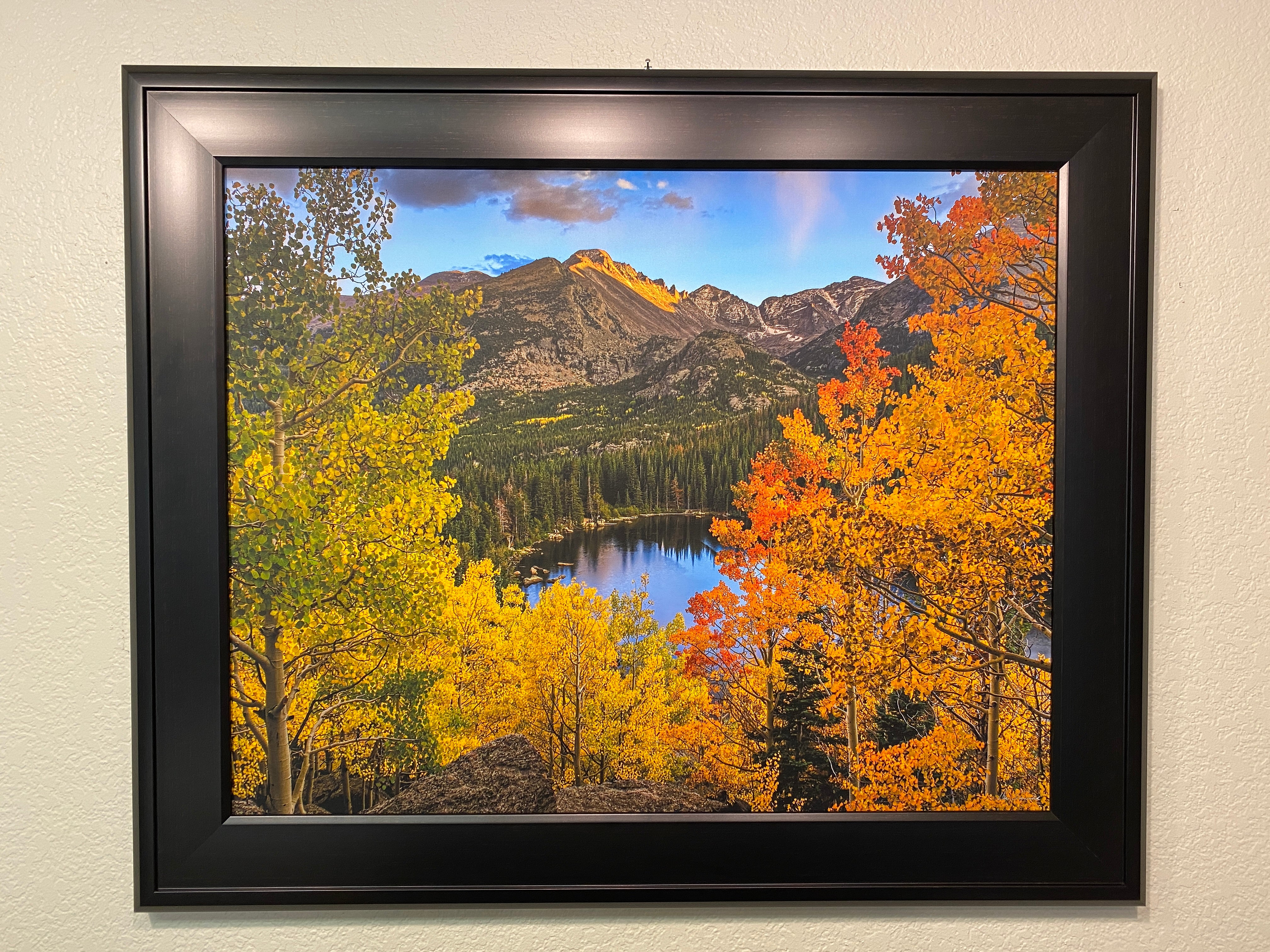 Bear Lake Alternate - 22x28 Canvas in Brown Enviro-Friendly Poly Frame - Affordable Arts Festival