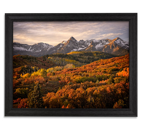 Dallas Divide Sunrise - 21x28 Restoration Black Oak