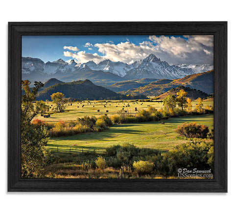 Hay Bales at Dallas Divide - 21x28 Restoration Black Oak