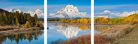 Oxbow Morning Pano Triptych