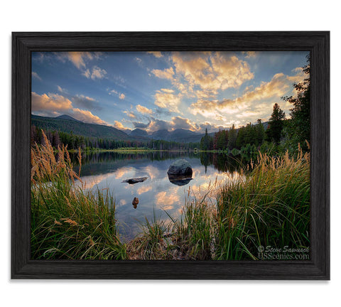 Sprague Lake Ducks - 21x28 Restoration Black Oak