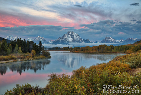 Pink Oxbow Sunrise II