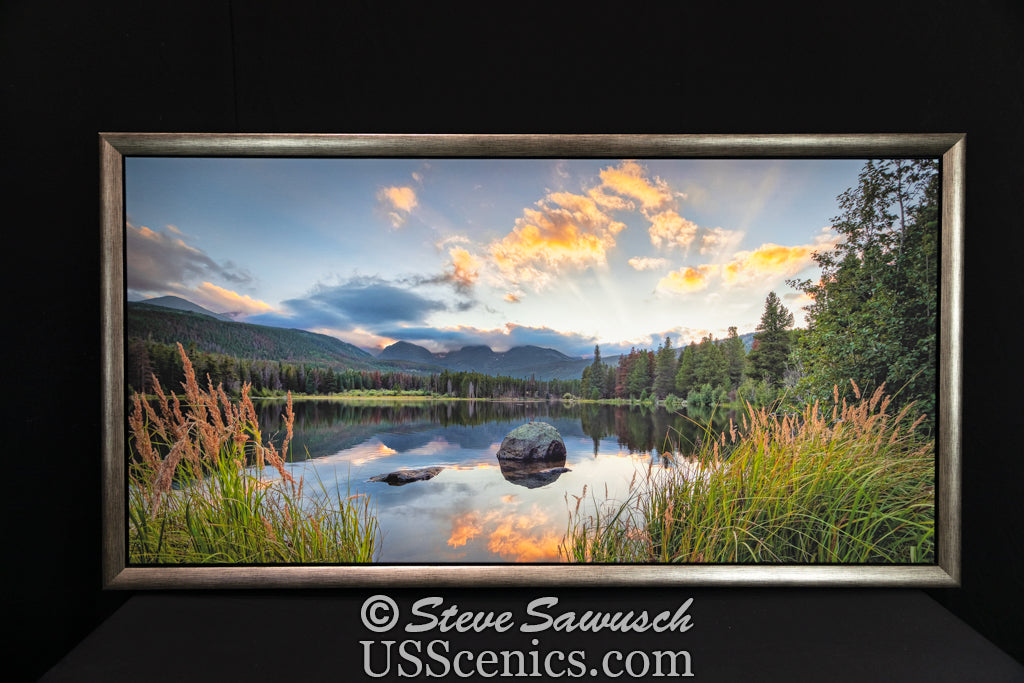 Evening's Farewell at Sprague Lake 24x48 Canvas Special